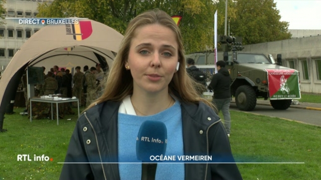 En direct, Océane Vermeiren commente la journée de recrutement de réservistes de l'armée belge. Tous les profils sont recherchés pour servir notre pays.