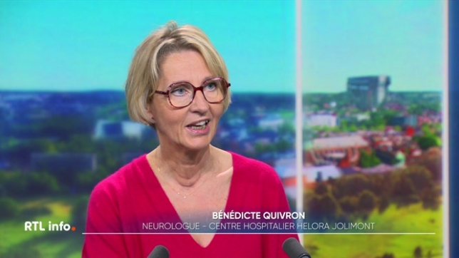 La maladie d’Alzheimer touche 140 000 Belges aujourd'hui. Bénédicte Quivron, neurologue au centre hospitalier Hélora, sur le site de Jolimont, nous en dit plus.