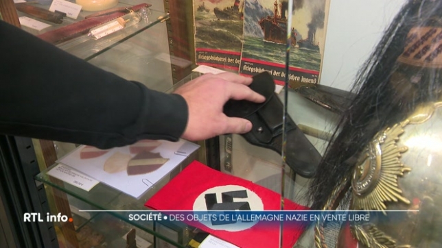 Dans ce magasin de brocante, on trouve des objets de collection de différentes guerres,  notamment de l'Allemagne nazie. Ces ventes sont-elles légales ?