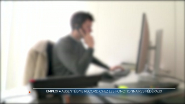 L'année dernière on a enregistré un nombre record d'absentéisme au sein des fonctionnaires fédéraux, ils ont manqué, en moyenne, plus de 18 jours de travail en raison notamment du stress ou de troubles psychologiques.