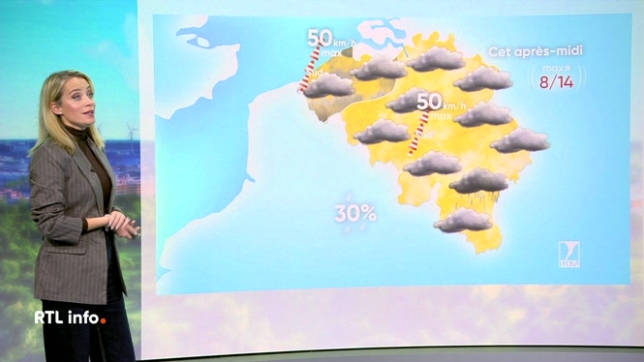 Emilie Dupuis donne ses prévisions météorologiques de ce début de semaine.