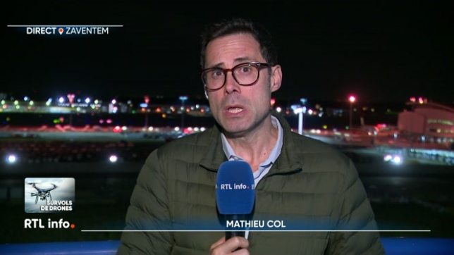 Mathieu Col fait le point ce soir à l'aéroport de Zaventem (Brussels Airport) où le trafic a été interrompu hier soir par le survol de drones inconnus. Plusieurs dizaines de vols ont encore été annulés ce mercredi, et les retards sont difficiles à résorber.