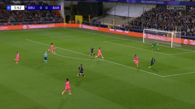 Ligue des Champions : Tresoldi ouvre le score pour Bruges contre le Barça