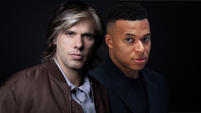 Montage montrant Orelsan et Kylian Mbappé