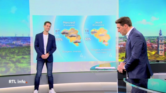 Amaury Detroz donne ses prévisions météorologiques pour ce début de semaine.