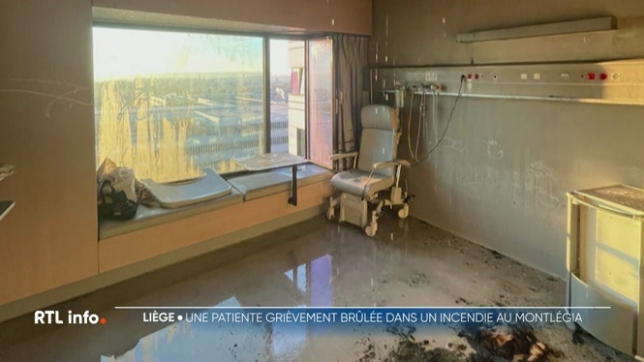 Panique ce matin à l'hôpital du MontLégia, à Liège, où un incendie s'est déclaré dans une chambre du service de pneumologie. Une patiente est grièvement brûlée.