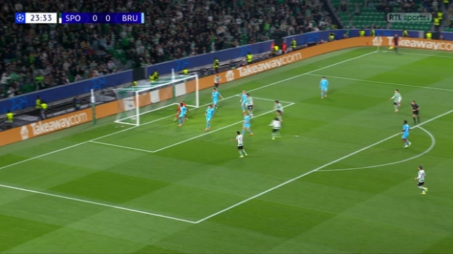 Ligue des Champions: Quenda ouvre le score contre Bruges