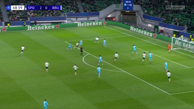 Ligue des Champions: Trincao fait 3-0 contre Bruges