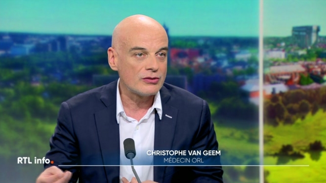 Christophe Van Geem, médecin ORL, est l'invité du RTL info 13H. pour évoquer le ronflement. Il s'agit d'un véritable fléau pour le sommeil, tant pour les personnes concernées que pour leurs proches.