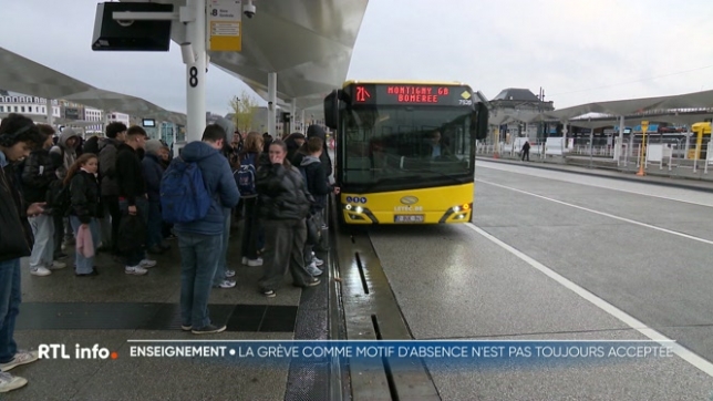 Durant ces 3 jours de grève nationale, il n'y avait que peu ou pas de transports publics. Pour certains élèves, ce fut difficile de rejoindre leur école. Certains directeurs acceptent un justificatif des TEC pour expliquer l'absence de l'enfant, mais d'autres pas.