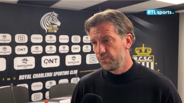 Interview de l'entraineur de Charleroi.