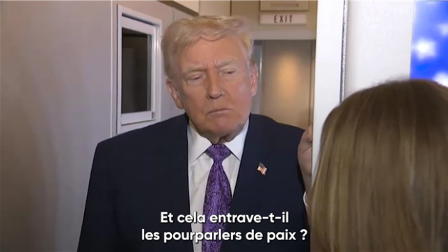Le président américain Donald Trump estime que le scandale de corruption généralisé qui secoue actuellement les cercles politiques ukrainiens n'aide pas les négociations visant à mettre fin à la guerre avec la Russie, mais il ajoute qu'il existe de bonnes chances pour qu'un accord entre la Russie et l'Ukraine soit conclu à la suite des dernières discussions en Floride.