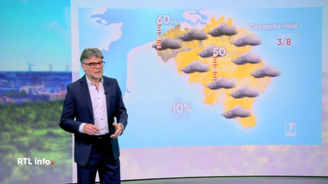 Stephan van Bellinghen donne ses prévisions météorologiques pour ce début de semaine.