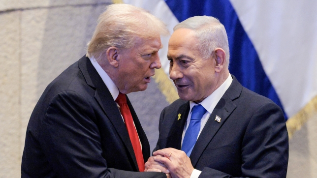 Donald Trump et Benjamin Netanyahu le 13 octobre 2025.