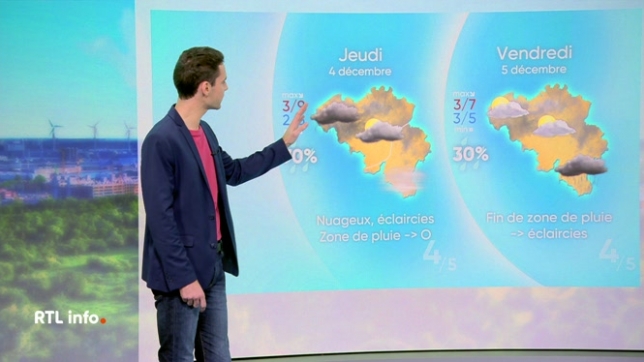 Amaury Detroz donne ses prévisions météorologiques pour ce début de semaine.