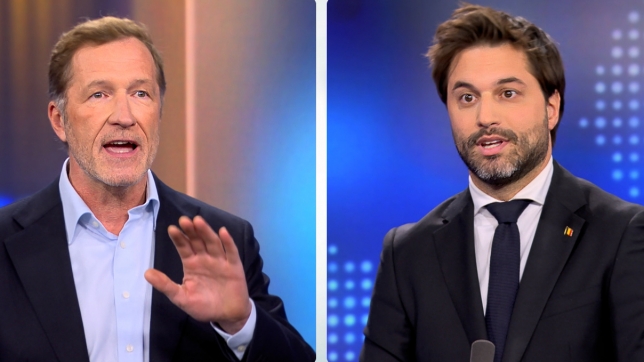 Paul Magnette, préqident du PS et Georges-Louis Bouchez, président du MR