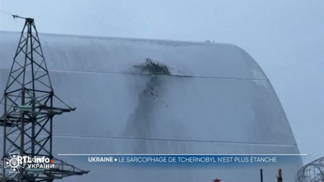 L'Agence internationale de l'énergie atomique tire la sonnette d'alarme. Le sarcophage censé contenir les radiations à Tchernobyl a été endommagé par une attaque de drone en février dernier et n'est plus totalement étanche. Faut-il s'en inquiéter ? Quels sont les risques ?