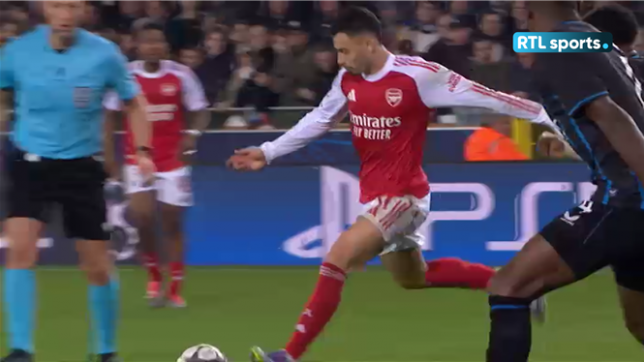 Martinelli y a aussi été de son but face à Bruges en Ligue des Champions.