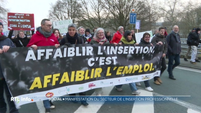 Plus de 1.600 personnes ont manifesté ce jeudi matin à Namur pour dénoncer les baisses de subsides en pleine réforme du chômage. Le secteur de l'insertion socioprofessionnelle craint de ne plus pouvoir assurer un service efficace.