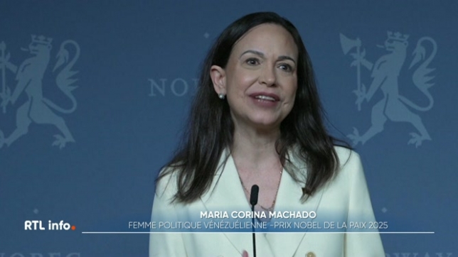 L'opposante vénézuelienne Maria Corina Machado est à Oslo pour recevoir son prix Nobel de la Paix. Elle vit en clandestinité depuis plus d'un an, et sa tête a été mise à prix par le pouvoir vénézuélien. Elle a pris la parole ce midi pour la première fois depuis un an.