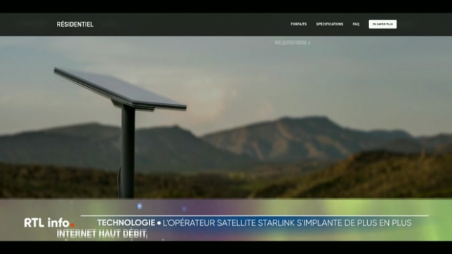 Starlink, une société d’Elon Musk, se développe en Belgique. Depuis l'an dernier, le fournisseur internet américain propose un système de connexion fixe grâce à son réseau de satellites. Son avantage, c'est sa rapidité et et son inconvénient, le prix des formules d'abonnements.