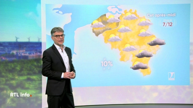 Il fera très nuageux ce vendredi, avec quelques faibles pluies résiduelles et un risque de brouillard en Ardenne et en Lorraine belge. Au fil des heures, quelques éclaircies apparaîtront sur certaines régions. Les maximas seront compris entre 6 et 11 degrés, sous un vent faible à souvent modéré.