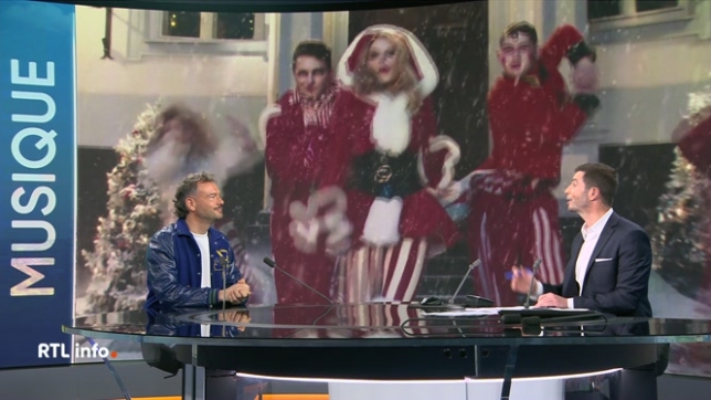 Invité du RTLinfo 13h, Hugues Hamelynck évoque la sortie de titres de Noël de plusieurs stars internationales.