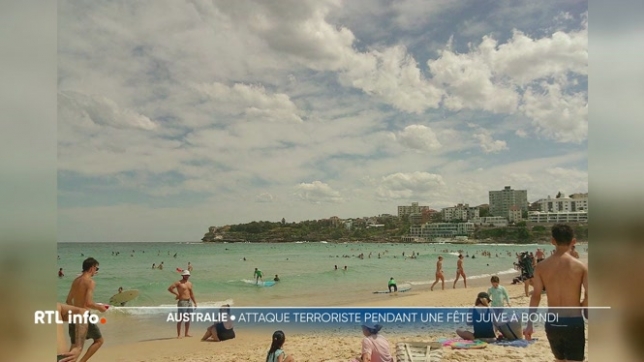 Le bilan fait état de 12 morts et 29 blessés, dont des enfants. Deux hommes armés ont ouvert le feu sur la plage de Bondi, au sud de Sydney, lors d'une fête juive. Un tireur a été abattu et le second, grièvement blessé, a été arrêté. L'attentat choque le monde entier.