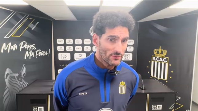 Extrait de la conférence de presse de Marouane Fellaini, nouveau consultant sportif à durée déterminée du Sporting de Charleroi.