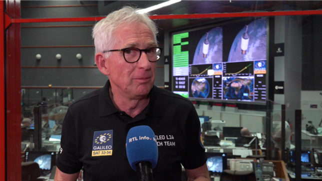 Javier Benedicto, directeur de la navigation à l’ESA, évoque le décollage parfait de la fusée Ariane 6 ce mercredi matin.