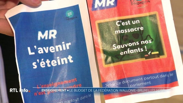 Le budget de la Fédération Wallonie-Bruxelles a été adopté en fin d'après-midi. Marqué par des économies, surtout dans l'enseignement, il a suscité la colère de manifestants et des citoyens qui estiment ne pas avoir été entendus par le politique.