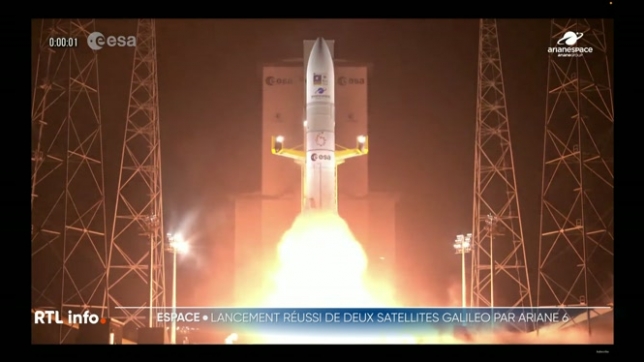 La fusée Ariane 6 a décollé ce mercredi depuis la Guyane française, emportant deux satellites Galileo. Un lancement qui pourrait prétendre à l'indépendance spatiale de l'Europe face aux Russes et aux Américains.