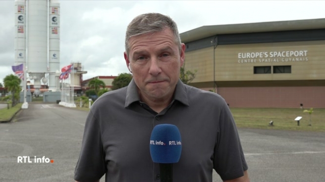 Frédéric Delfosse, en direct dans le RTL INFO 19h, rappelle que la Belgique a beaucoup investi dans le domaine spatial et dans l'avancée du lancement de la fusée Ariane 6.