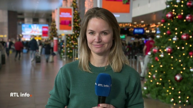 Plus d'un million de voyageurs sont attendus à l'aéroport de Zaventem pendant ces deux semaines de vacances d'hiver. Les voyageurs se pressent-ils déjà aux comptoirs d'embarquement ? Réponse avec Charlotte Simonart.
