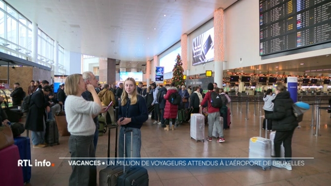 C'est le début des vacances de Noël, et comme chaque année, de nombreux voyageurs en profitent pour partir. À l'aéroport de Bruxelles, plus d'un million de passagers sont attendus pendant les fêtes, direction les pistes de ski… ou les plages ensoleillées de certains pays étrangers.