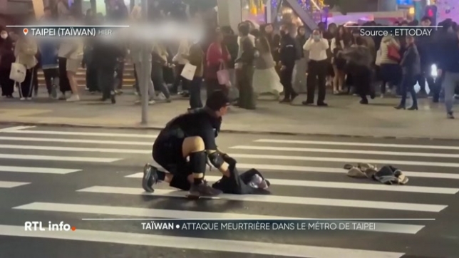 Au moins trois personnes ont été tuées et cinq blessées dans des attaques, notamment au couteau, vendredi dans le métro de Taipei.