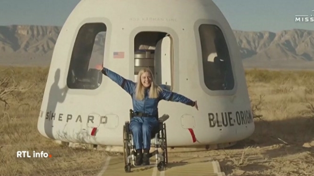 Une ingénieure allemande paraplégique a réalisé son rêve de devenir la première touriste en fauteuil roulant à s'envoler grâce à la fusée Blue Origin. L'entreprise a déjà transporté plus de 80 personnes.