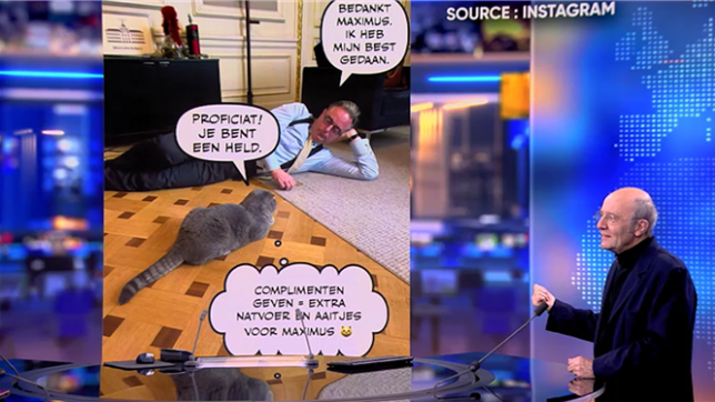 Moi aussi mon chat il parle néerlandais : Philippe Geluck évoque Maximus, le chat de Bart De Wever