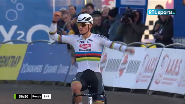 Mathieu van der Poel double Wout van Aert et remporte le Cyclocross d'Hofstade