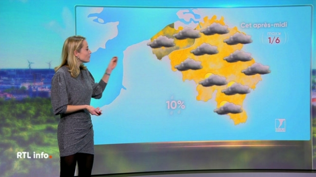 La couverture nuageuse sera importante ce mardi, entre brume et brouillard localement. Les éclaircies feront leur apparition au fil de la journée, avec des températures sensiblement plus fraîches. Le soleil percera en cours d'après-midi, sous des maxima qui oscilleront entre 1°-2 et 5-6°.