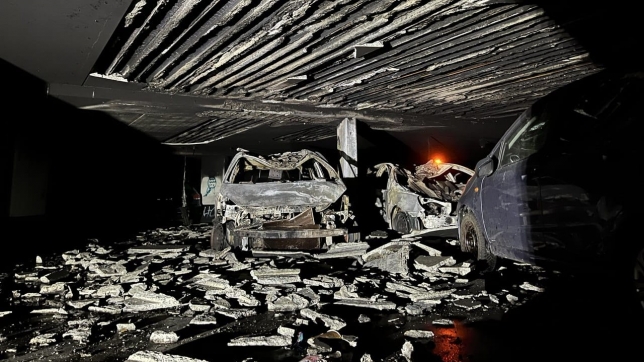 Image des dégâts de l’incendie