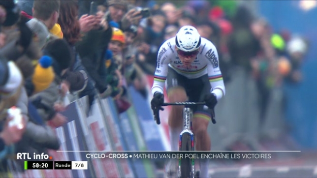 Le Néerlandais Mathieu van der Poel a remporté sa 17ème victoire consécutive aujourd'hui. Il domine largement le cyclo-cross et cela commence à irriter certains supporters.