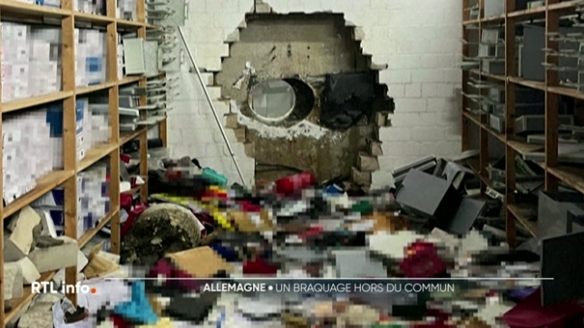 Des voleurs sont parvenus à pénétrer dans la salle des coffres d'une banque en creusant un trou à l'aide d'une perceuse géante. Ils ont ensuite pris la fuite avec un butin de 30 millions d'euros.