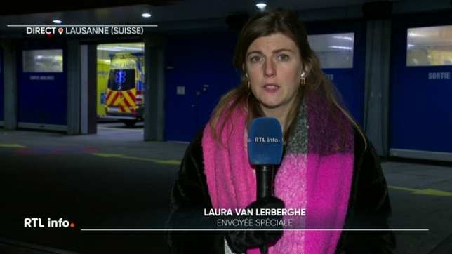 En direct de Lausanne, Laura Van Lerberghe explique que la Belgique va accueillir des grands blessés et qu'une équipe belge de soignants va partir en Suisse.