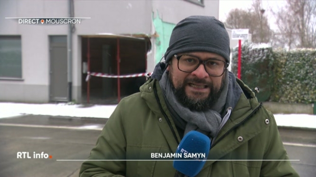 On retrouve en direct Benjamin Samyn pour faire le point sur l'accident spectaculaire qui s'est produit ce matin à Mouscron. Un bus de ligne a glissé sur le verglas avant de s’encastrer dans la façade d'une habitation. Le choc a fait une vingtaine de blessés parmi les passagers.