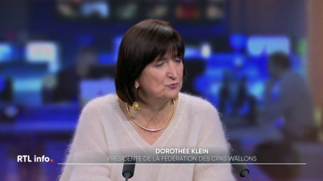 Dorothée Klein, présidente du CPAS de Namur et de la Fédération des CPAS wallons, est invitée dans ce RTL info 19h. Elle fait le bilan en ce qui concerne la réforme du chômage et l'exclusion de plus de 24.000 chômeurs cette semaine.