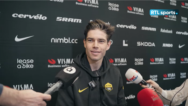 Wout van Aert remercie ses supporters après sa grosse blessure