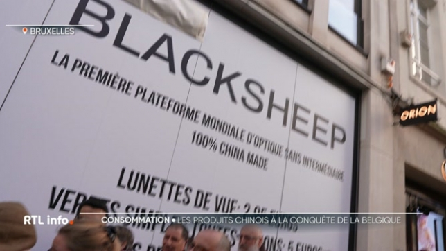 Après Shein à Paris, c'est un autre site de vente en ligne chinois qui ouvre un pop-up store. Un magasin éphémère propose à Bruxelles les produits de la plateforme Black-sheep, connue pour ses lunettes bon marché. Une preuve que la Chine est bien décidée à s'imposer sur le marché européen.
