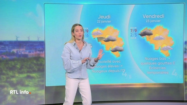 Le temps devrait demeurer assez ensoleillé et doux ce mardi sur l'ensemble du pays, avant l'arrivée d'une zone depluie la nuit prochaine. Les températures iront de 7 à 9°C en plaine, mais ne dépasseront pas 2°C sur les hauteurs de l'Ardenne et dans les Fagnes.