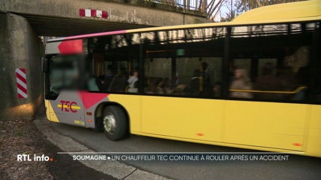 Via le bouton orange Alertez-nous, un père de famille signale qu'un bus des TEC, que son fils emprunte, a percuté un pont à Soumagne vendredi dernier. Mais le chauffeur a continué sa route jusqu'au dépôt sans laisser descendre les voyageurs aux arrêts habituels. Plainte a été déposée.